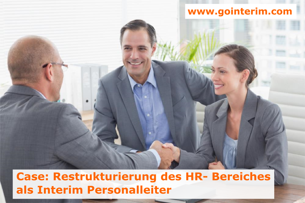 Case Study: Restructuring of the HR department as interim personnel ...